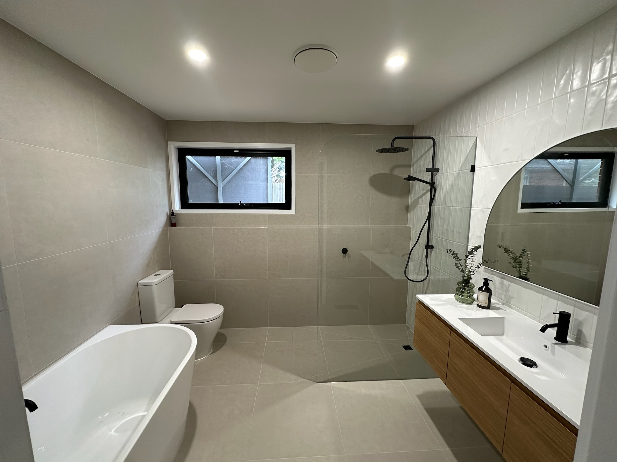 Herringbone floor tile pattern installation